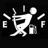 Funny Car Stickers Pull Fuel Tank Pointer Reflective Vinyl Sticker High Gas Decal Fuel Gage Empty Stickers Decal Auto Exterior