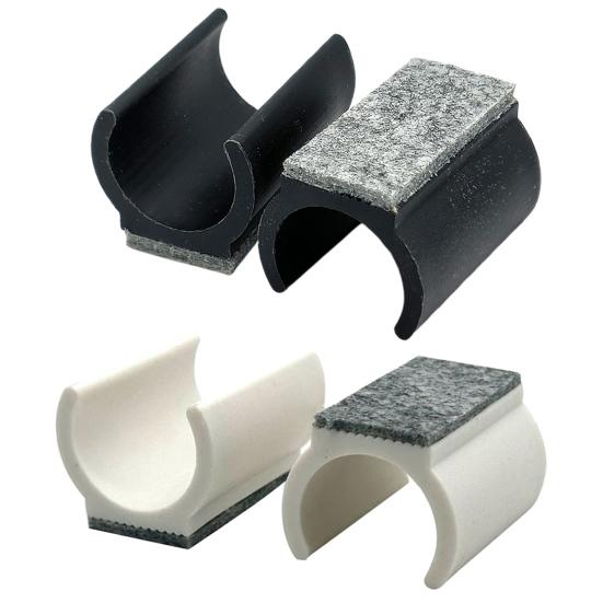 5 шт. наконечники для ножек стульев с войлочными накладками U-образные пластиковые ножки стола защитные накладки нескользящие мебельные ножки трубчатые колпачки для диаметра 19/22/25 мм