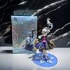 25СМ Аниме Игра Genshin Impact Камисато Аяка Фигурка Белая цапля Шуанхуа Стоячая сцена Модель Игрушка Коллекция Подарок Фигурка
