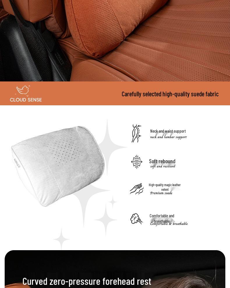 BMW Headrest and Lumbar Support Pillow for 1, 3, 5, 7 Series, X1, X3, X5, X6