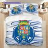 Porto Football Club Emblem Bedding (1 * duvet cover + 2 * pillowcase, without core) 2D Flat Christmas birthday gift Duvet cover and pillowcase