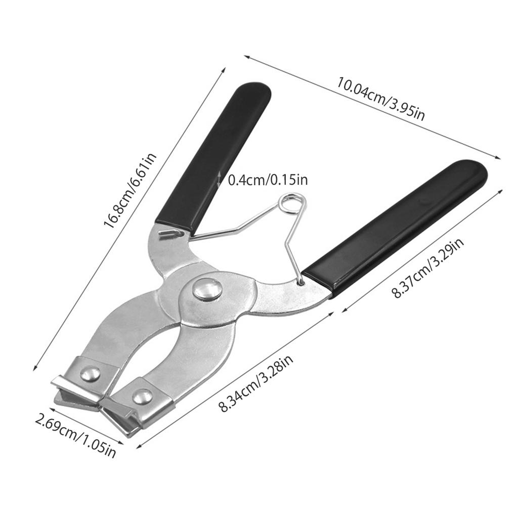 Инструмент для компрессии поршневых колец Инструмент для установки и снятия поршневых колец двигателя автомобиля Регулируемые размеры от 2-1/8 дюйма до 7 дюймов с плоскогубцами