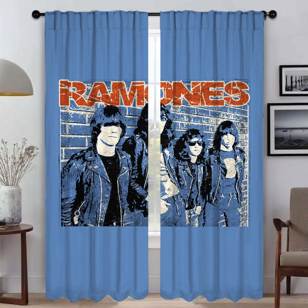 Разделительные шторы Ramones для современной гостиной, шторы для затемнения, шторы для домашнего интерьера, 2 штуки, тюль для штор на окна в спальню
