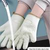 Heat-Resistant Silicone Oven Gloves: Anti-Scald, Non-Slip, Thickened for Baking and Steaming.