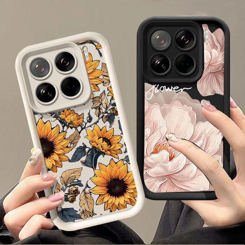 Модный Красивый Чехол для Телефона с Цветами Для Xiaomi 15T Pro 14T POCO X7 M7 F7 Pro F7 Ultra Redmi Note 15 Pro Plus 5G 15C 4G Чехол