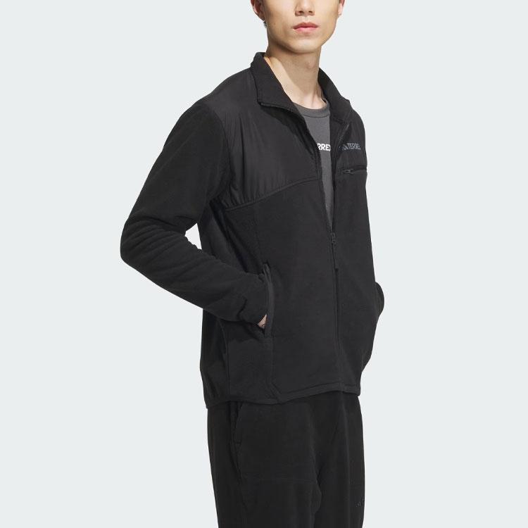 Adidas Fleece Jacket Jackets & Coats Men's Black IL8996