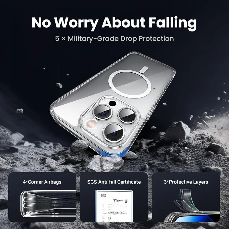 Прозрачный магнитный чехол для телефона IPhone 15, 14, 13, 12, 11 Pro Max 12 Mini 13 Mini Magsafe, силиконовый чехол для телефона с беспроводной зарядкой