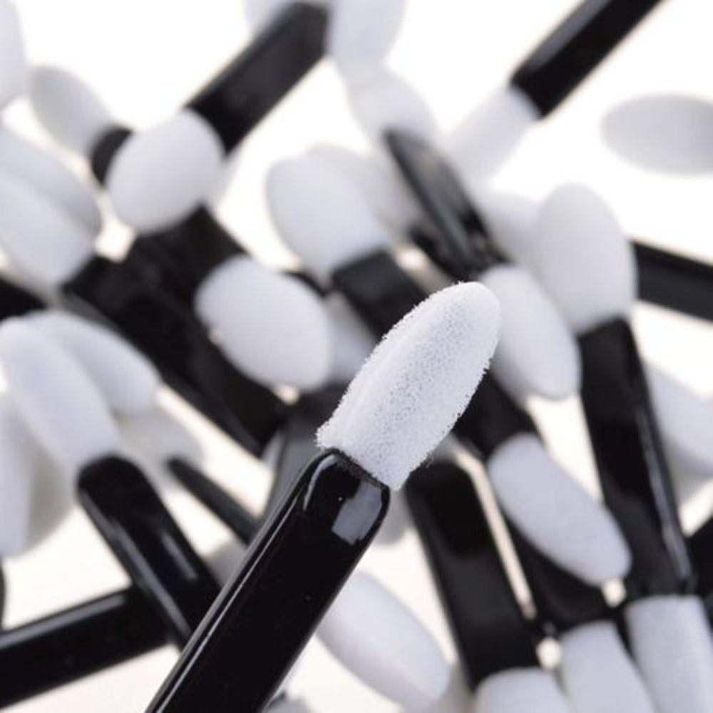 50 PCS Beauty Professional Eyeliner stick Applicator Sponge Double Foam Head Eyeshadow Brush