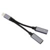 Конвертер 2-в-1 USB C в Aux аудиокабель 2-в-1 USB Type C аудиокабель для телефона/наушников
