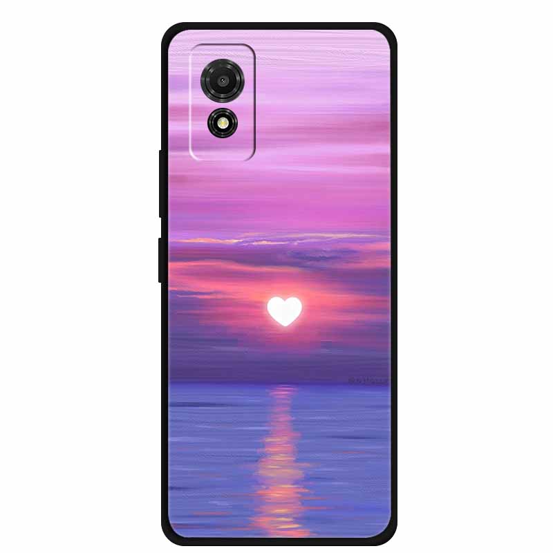 Phone Case For TCL 501 Case TCL501 Painted Cat Silicone Protective Cover for TCL 501 T433D 2024 Bumper Protector Fundas Coque