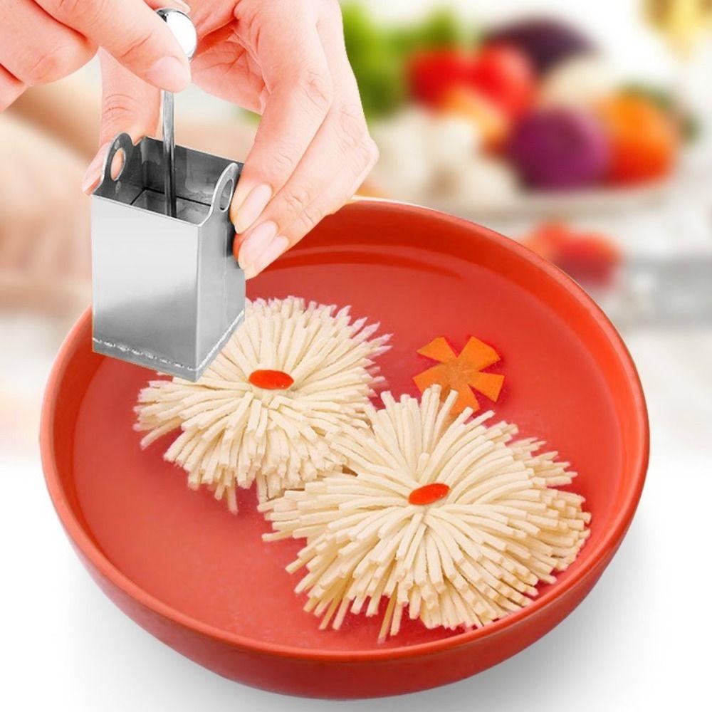 Stainless Steel Tofu Shredding Mold Square Tofu Press Mold Chrysanthemum Shape Slicer Home Use