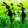 Metal Rabbit Silhouette Garden Ornament