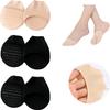 Metatarsal Sleeve Pads Ball of Foot Cushions with Soft Sponge and Silicone Dots Forefoot Cushioning Socks Non Skid Half Socks