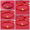 Blessing Horse Bead Bracelet Chinese Style Red Rope Bracelet Lucky Pony Fortune Bracelet  Girls