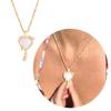 Magic Mirror Necklace for Women Girls Fashion Wedding Party Jewelry Accessories Gold Silver Plated Princess Necklaces
