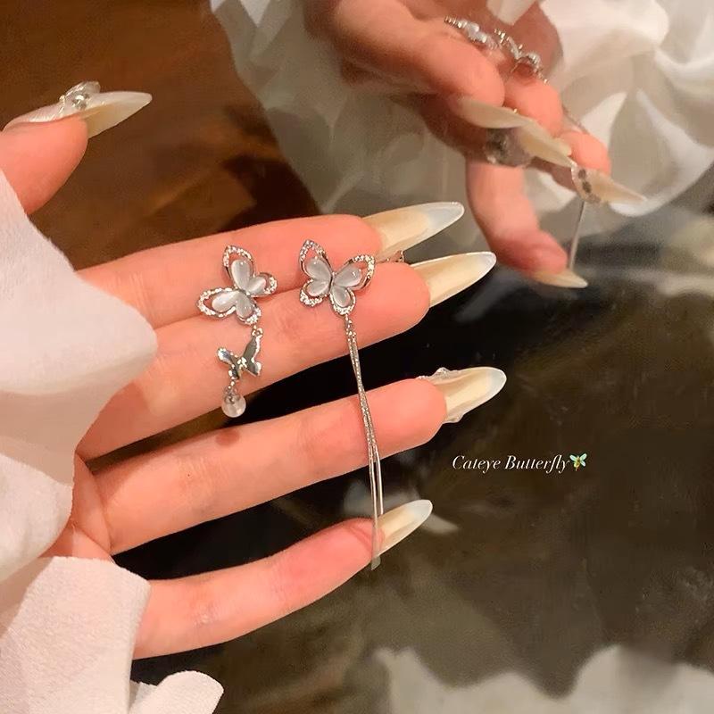 Модные серьги, легкие роскошные длинные серьги в стиле ретро, ​​свежие и милые серьги, элитные серьги в подарок.