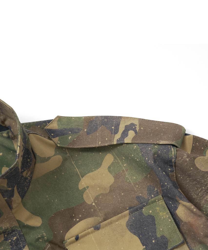 Stigma S56 Oversized Crop Military Jacket Camo