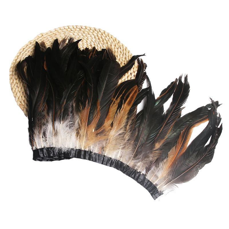 25-30 см полоски ткани с перьями для украшения сценического костюма своими руками