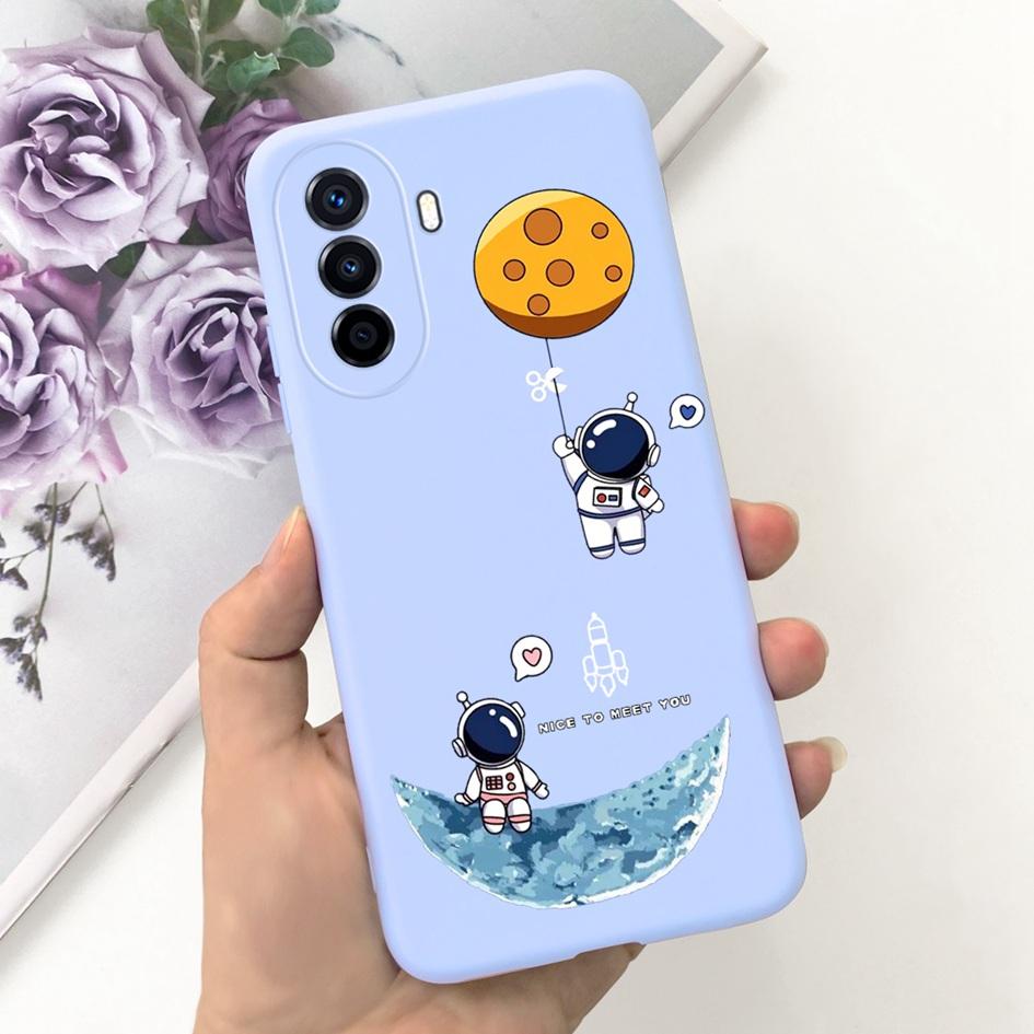 Чехол для Huawei Nova Y70 Plus Чехол для телефона Nova Y70 4G Милый Мультяшный Астронавт Мягкий Силикон Funda Для Huawei Nova Y70Plus Capinha