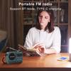 Портативное FM-радио Карманный беспроводной Bluetooth-динамик с FM-радиоприемником USB-слот для SD-карты MP3-плеер Перезаряжаемое FM-радио