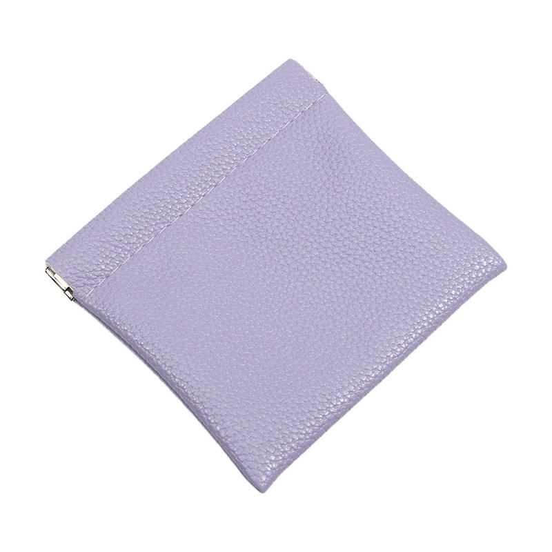 Self-closing PU Leather Coin Purse Passport Driver's License Document Holder Data Cable Cosmetic Bag Lipstick Storage