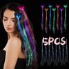 5PCS Flashing LED Light Up Toys LED Hair Lights Flashing Light Up Toys Barrettes for Party Bar Dancing Hairpin Light Up Hair
