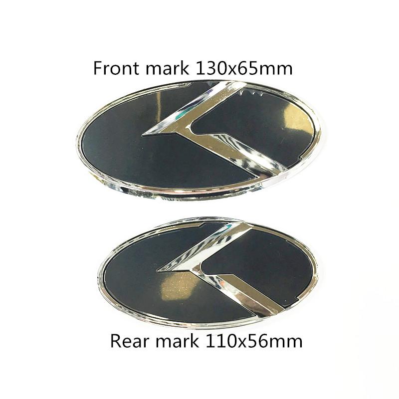 3D Наклейки Эмблемы K Логотип Решетка Радиатора Передняя+Задняя+На руль Колпачки Для KIA K5 2011-2013 Optima Forte 2009-2014