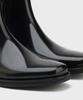 Firenze Atelier [Vibram] Minimal Semi-Square Zip-Up Boots 7430-Z [Box Black]