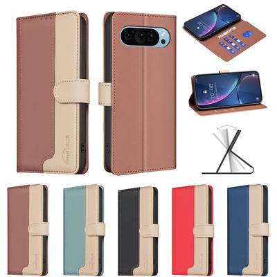 Кожаный чехол-книжка с магнитным клапаном и карманом для карт для Realme Note 60 4G C61 с подставкой для карт и RFID-блокировкой BF33