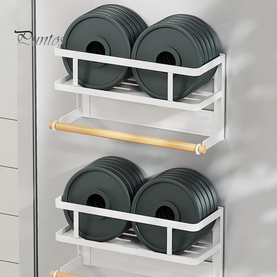 Магнитная стойка для хранения с держателем для бумажных полотенец, большая вместимость, простая установка, полка для специй на холодильник, кухонный органайзер с держателем для рулонов полотенец
