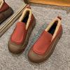 Thick-soled Fluffy Shoes for Women Autumn and Winter 2024 New Outer Wear Velvet Warm Cotton Shoes, One Pedal Casual Loafers