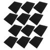 12Pcs Acoustic Panels Black Self Adhesive Polyester Fiber Sound Proof Padding for Studios
