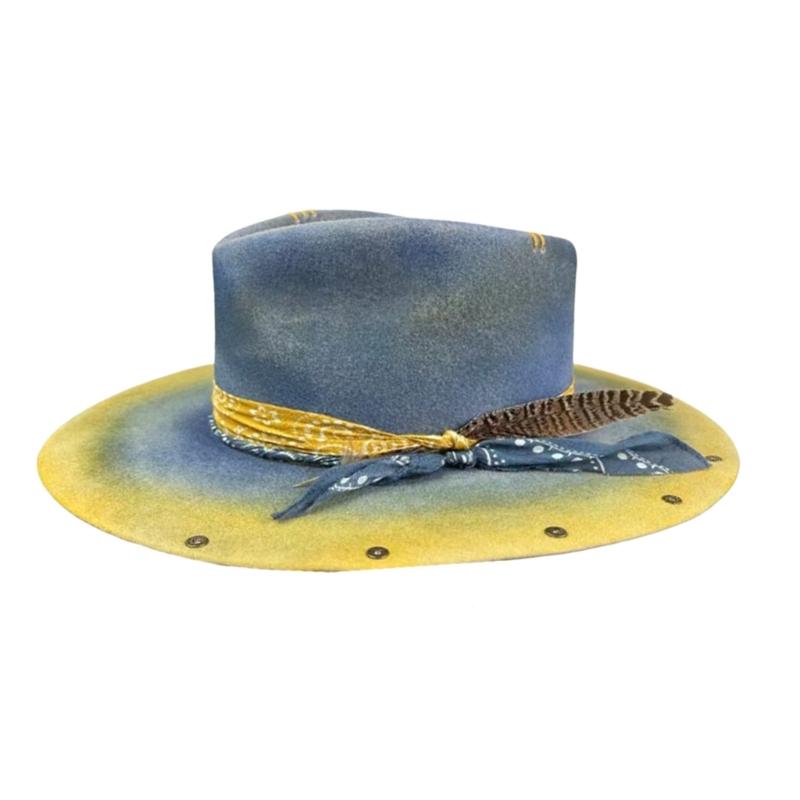 Шерстяная шляпа-панама Homburg Экзотическая шляпа для женщин и мужчин Фотореквизит в стиле вестерн для мужчин и женщин Унисекс Головной убор
