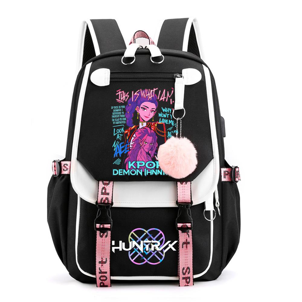 Аниме Мультфильм K-Pop Рюкзак Школьный рюкзак с принтом для Подростка Студента Девочки Мальчика Книжная сумка Большой Вместимости Водонепроницаемая Дорожная сумка Подарок для Ребенка Рюкзак