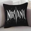 Rock Band Nirvana Pillow Cushion Cover Pillowcase Living Room Sofa Home Decor Customized