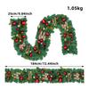 Christmas Rattan Garland Decorative Staircase Fireplace Christmas Decoration Xmas Tree Rattan Banner Home Stair Pendant
