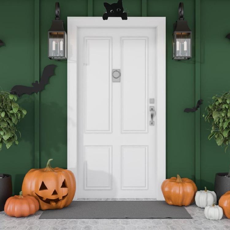 Practical Sturdy Metal Cats Door Ornament Wall Hanging Decoration Accessory for Celebratory and Everyday Setting