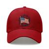 [Patriotic Baseball Cap] 2026 USA Commemorative Unisex Letter "1776" & "2026" Print Black Polyester Adjustable Lightweight Curved Brim Sun Protection