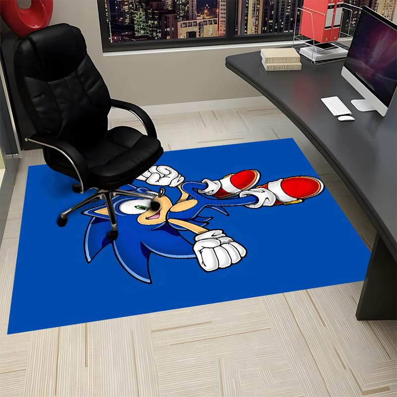 Sonic Printed Carpet, Rug for Office Chair Living Room Bedroom Kitchen Room Decor Gifts.