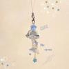 Transparent Phone Charm Star Flower Bead Phone Charm Pendant Mobile Phone Chain  Bag Accessories