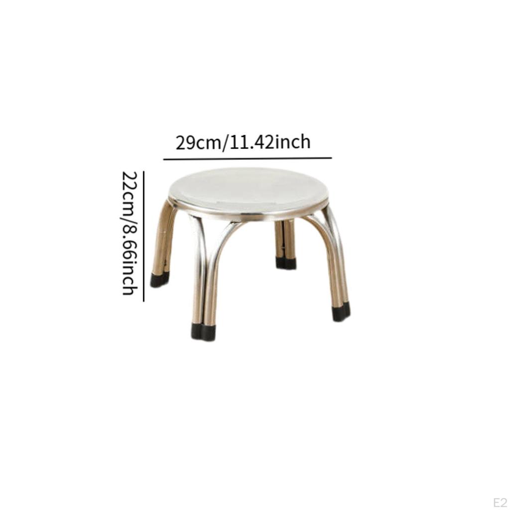 Штабелируемый табурет Школьные табуреты Нержавеющая сталь для детей и взрослых Круглая металлическая мебель