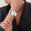 CALVIN KLEIN watch quartz movement leather strap 38mm white dial women's watch 30 meters waterproof K7Q211L6
