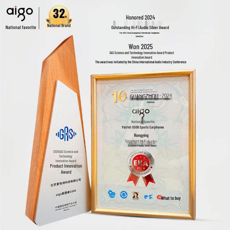 Спортивные Bluetooth-наушники с костной проводимостью Aigo GS06