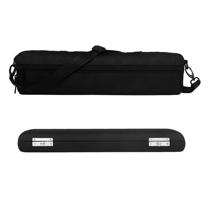 Flute Case with Velvet Inside & Shoulder Strap Oxford Cloth Carrying Case Lightweight 16 Holes Flute Storage Bag