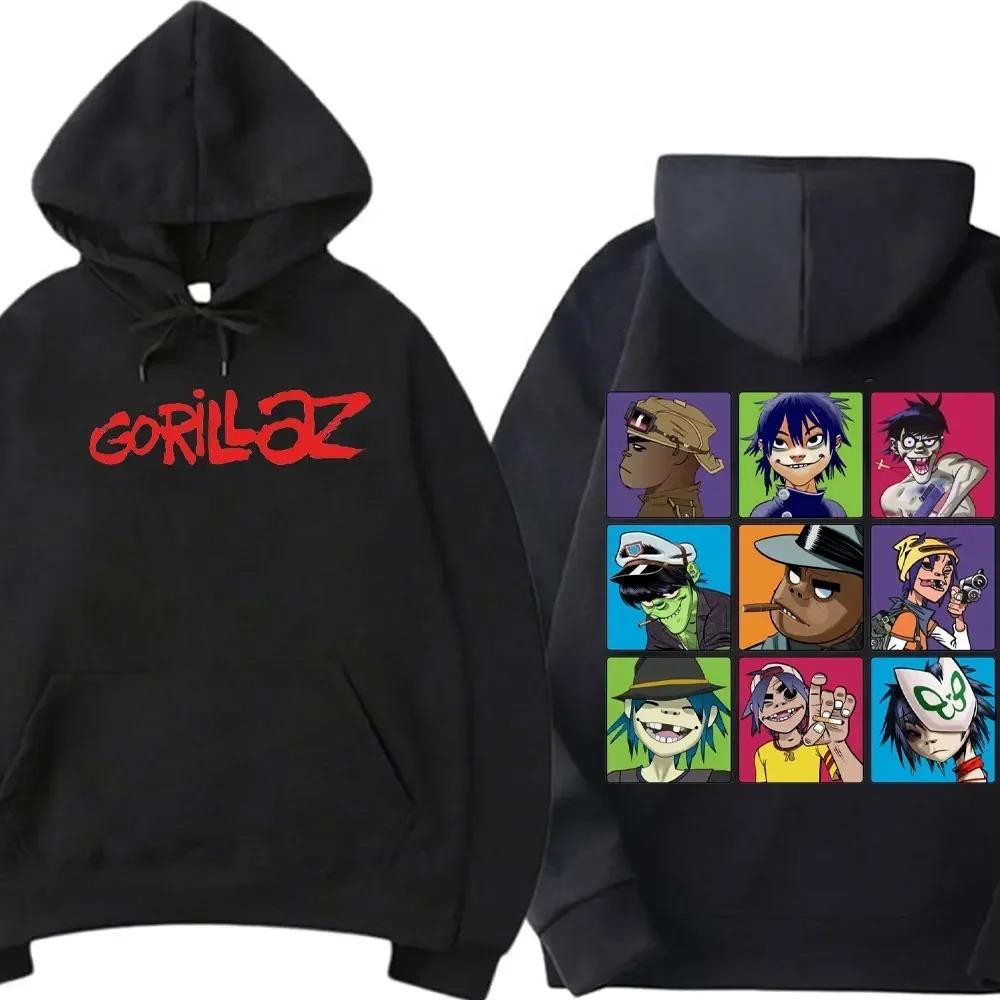 Autumn Winter Coat Gorillaz Printing Women Men Hoodies Pullovers Long Sleeve Sweatshirt Streetwear Hoode Pullover Tracksuit Female Male Clothing