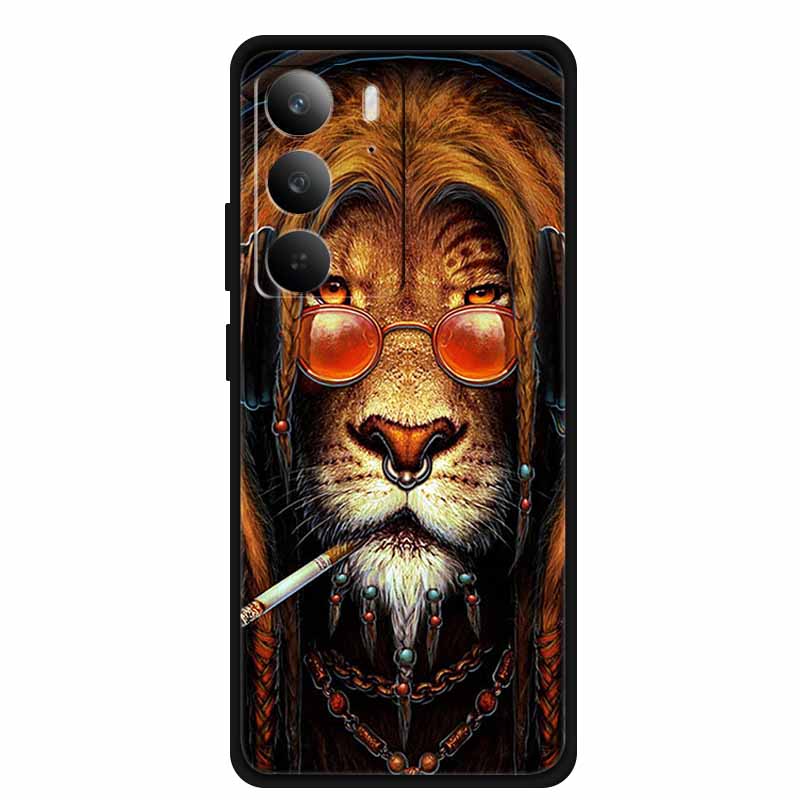 For Realme 14x 5G Case RMX5020 Luxury Soft Silicone Back Cover Cases for Realme Realme 14x 2025 Protective Shockproof Back Cover