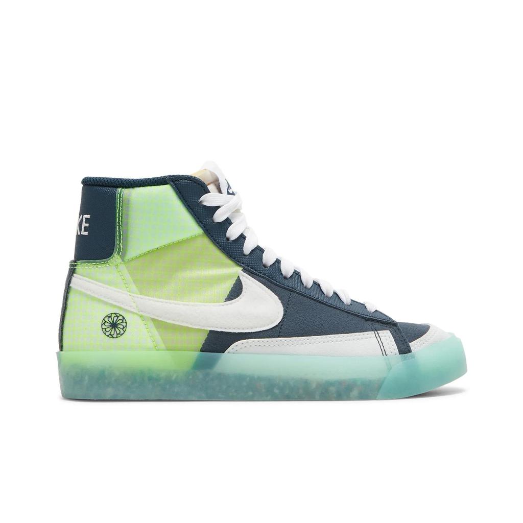 Nike Blazer Mid '77 Grade School 'Move To Zero - Armory Navy' (Unisex) Armory Navy / Summit White / Glacier Ice / White Kids' Skateboarding Shoes