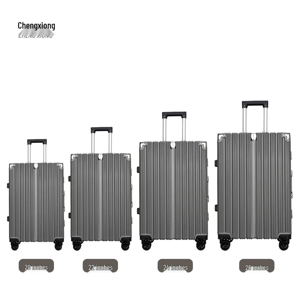 26-дюймовый алюминиевый чемодан с устойчивостью к падениям и износу, универсальные бесшумные колеса - Идеально подходит для женских путешествий