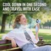 Plastic Turbo Fan LED Digital Display Handheld Fan Portable Handheld Cooling Fan  Outdoor