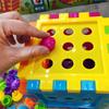 Large Bead Building Blocks Cube Toy Large Particle For Kids Educational Color Sorting
